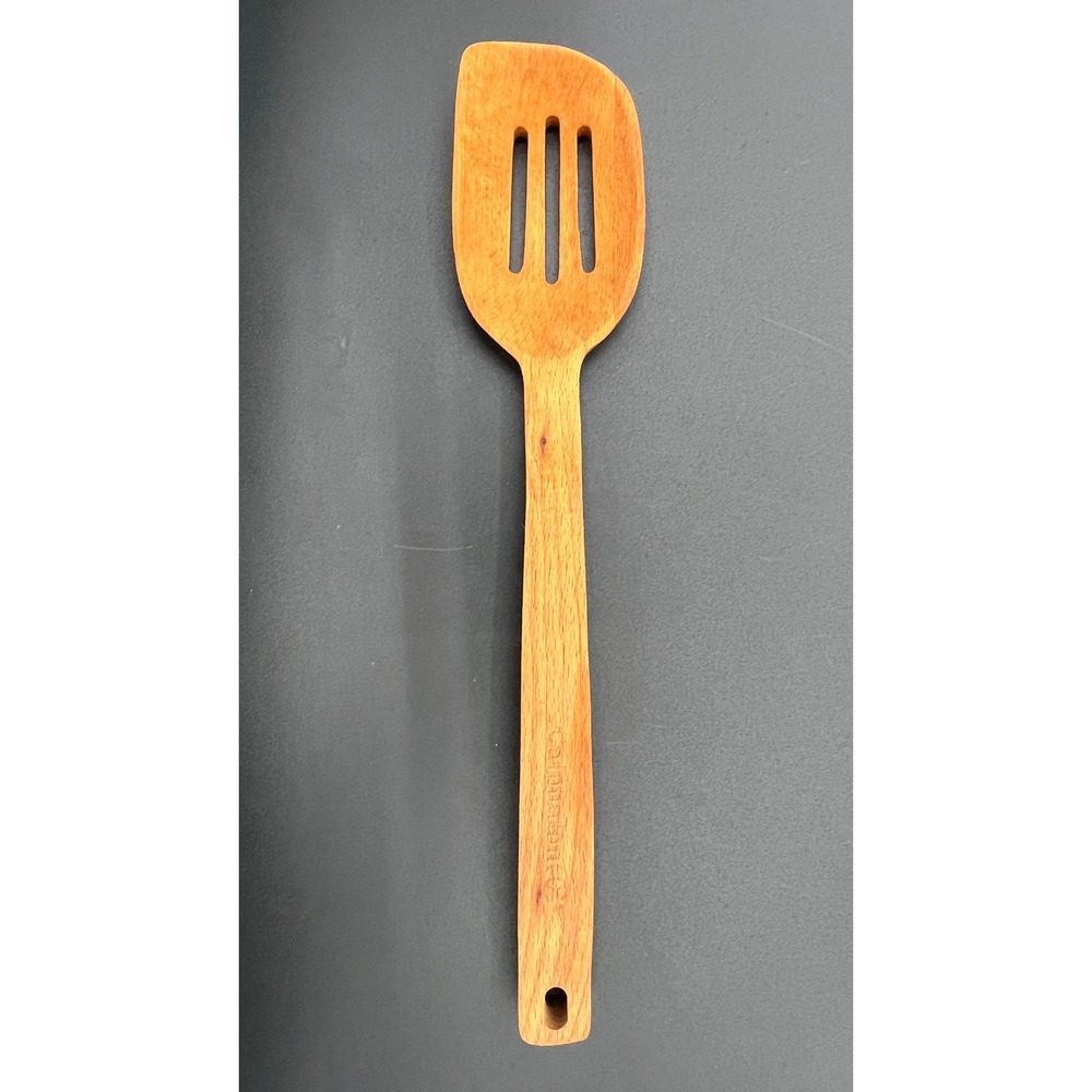 Calphalon Wooden Slotted Spoon Spatula Turner Kitchen Utensil 13.25" Farmhouse‎